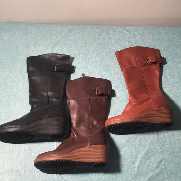 Croc leather wedge boots! - Picture 7 of 7